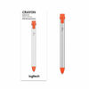 Picture of Logitech Crayon Digital Pencil for iPad Pro 12.9-Inch (3rd & 4th Gen), iPad Pro 11-Inch (1st & 2nd Gen), iPad (6th, 7th & 8th Gen), iPad Air (3rd & 4th Gen), iPad Mini 5, iOS 12.2 and Above - Orange