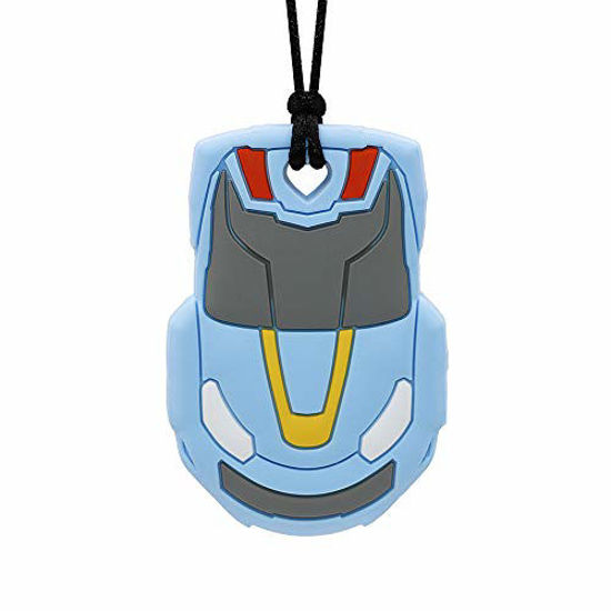 0447513 sensory chew necklace for boys girls silicone race car chewy jewelry for autism adhd spd kids oral m 550