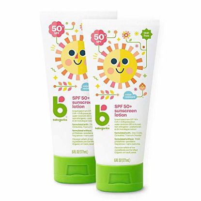 Picture of Babyganics Sunscreen Lotion 50 SPF, Packaging May Vary,6 Fl Oz (Pack of 2)