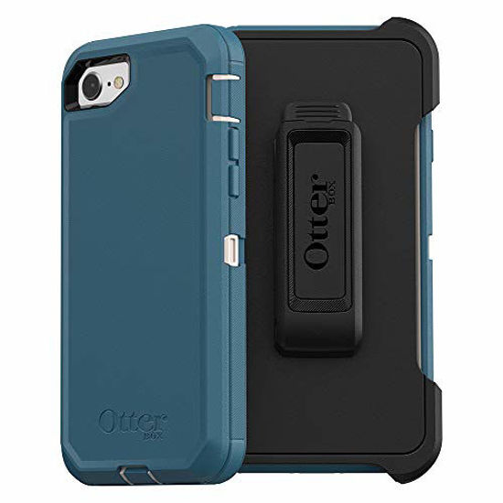 Picture of OtterBox DEFENDER SERIES Case for iPhone SE (2nd Gen - 2020) & iPhone 8/7 (NOT PLUS) - Frustration Free Packaging - BIG SUR (PALE BEIGE/CORSAIR)