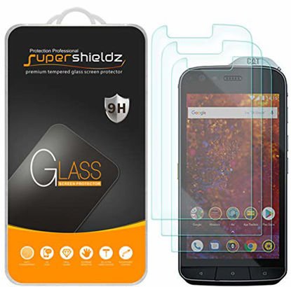 Picture of (3 Pack) Supershieldz for Cat S61 Tempered Glass Screen Protector, Anti Scratch, Bubble Free