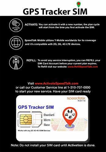 GetUSCart- GPS Tracker Triple Cut SIM Card Starter Kit - No Contract ...