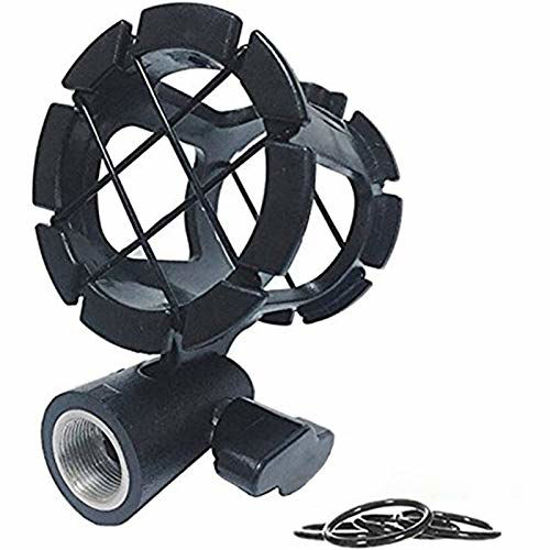 Picture of Eggsnow Microphone Shock Mount Clip Universal Mic Holder Stand Anti Vibration for AKG D230 Senheisser ME66 Rode NTG-2 NTG-1 Audio-Technica AT-875R
