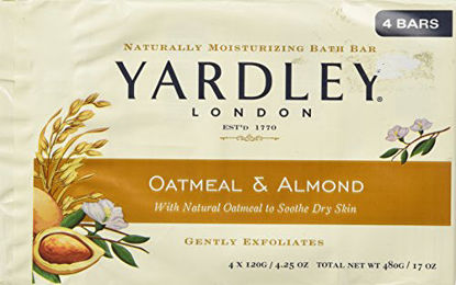 Picture of Yardley of London Naturally Moisturizing Bar Soap Oatmeal & Almond 3+1 Free