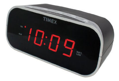 Picture of Timex T121B Alarm Clock with 0.7-Inch Red Display (Black)
