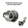 Picture of FERRODAY Stainless Steel Carbonation Cap Counter Pressure Bottle Filling 5/16 Inch Barb CO2 Coupling to Carbonate Soda Beer Fruit Juice Water Stainless PET Bottle Filling Carbonation Cap & O-ring & Flat Gasket