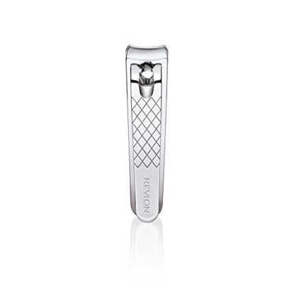 Picture of Revlon Nail Clipper, Compact Mini Nail Cutter with Curved Blades for Trimming and Grooming