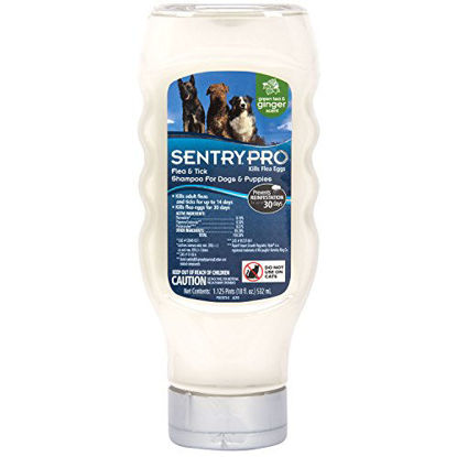 Picture of SENTRY PRO Flea and Tick Shampoo for Dogs, Rid Your Dog of Fleas, Ticks and Other Pests, Ginger Scent, 18 oz