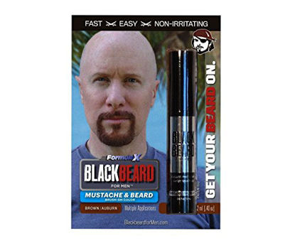 Picture of Blackbeard for Men - Instant Brush-on Beard & Mustache Color - 1-pack (Brown/Auburn)