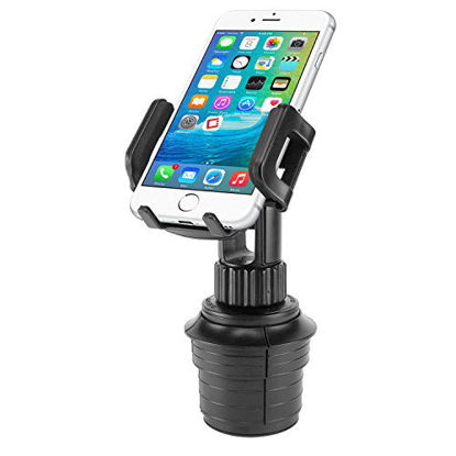 Picture of Cellet Car Cup Holder Mount, Adjustable Smart Phone Cradle for iPhone 11 Pro XR XS Max X 8 Plus 7 SE Samsung Note 10 + 9 Galaxy S20+ Ultra S10+ S9 A71 A51 A21 A11LG Stylo 6 V60 Moto z4 edge+ e6 (PH600)