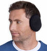 Picture of Ear Muffs for Men & Women - Winter Ear Warmers Behind the Head Style - Ear Covers for Cold Weather Black Soft Fleece Earmuffs