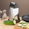 Picture of Professional Box Grater, Stainless Steel with 4 Sides, Best for Parmesan Cheese, Vegetables, Ginger, XL Size, Black