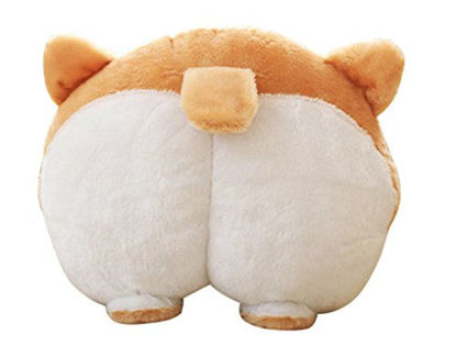 Picture of Corgi Cute Butt Throw Pillow Animals Stuffed Toy.