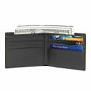 Picture of Polare Men's RFID Blocking Vintage Italian Genuine Leather Slim Bifold Wallet Handmade (Small Black)