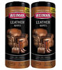 Picture of Weiman Leather Wipes - 2 Pack - Clean Condition UV Protection Help Prevent Cracking or Fading of Leather Couches, Car Seats, Shoes, Purses