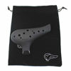 Picture of NIGHT by Noble, Plastic Ocarina AC tone Black and Original Velvet material Carry Bag Set (Black)
