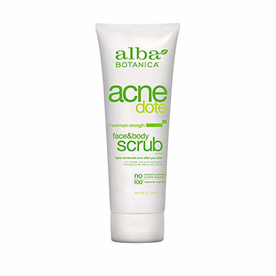 Picture of Alba Botanica Acnedote Maximum Strength Face & Body Scrub, 8 Oz