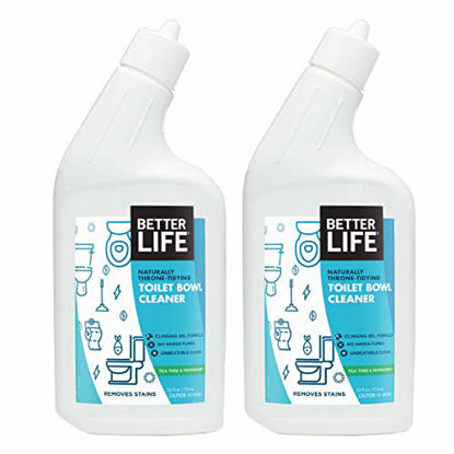 Picture of Better Life Natural Toilet Bowl Cleaner, 24 Ounce (Pack of 2) Tea Tree & Peppermint Scent