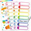 Picture of Baby Bottle Labels for Daycare, Self-Laminating, Waterproof Write-On Name Labels, Assorted Sizes & Colors, Pack of 64