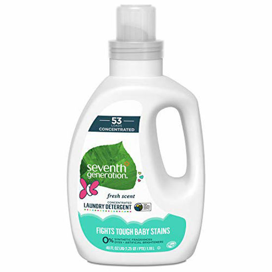 Picture of Seventh Generation Concentrated Baby Laundry Detergent, Fresh Scent, 40 oz (53 Loads)