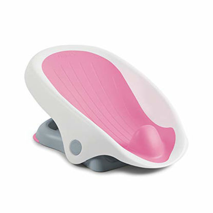 Picture of Summer Clean Rinse Baby Bather (Pink) - Bath Support for Use on The Counter, in The Sink or in The Bathtub, Has 3 Reclining Positions and Soft, Quick-Dry Material - Use from Birth Until Sitting Up