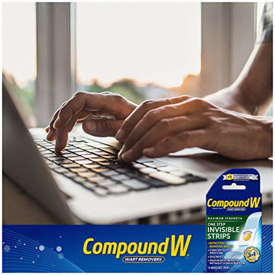 GetUSCart- Compound W Maximum Strength One Step Invisible Wart Remover ...