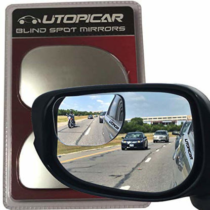 Picture of Blind Spot Mirrors. XLarge for SUV, Trucks, and Pick ups Engineered by Utopicar car accessories (2pack)