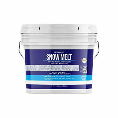 Picture of Earthborn Elements Snow Melt (1 Gallon) Fast-Acting & Powerful, Pet & Eco-Friendly Pellets, Safe on Concrete, Asphalt & Wood, Non-Corrosive & Made in USA