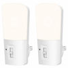 Picture of LOHAS Dimmable Night Light, Plug in LED Night Light Dusk to Dawn Light, Daylight 5000k from 5lm to 80lm Brightness Adjustable Bright Mini Wall Night Light for Kids Baby Bedroom Stairway Nursery 2 Pack