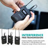 Picture of Movo WMX-20-DUO 48-Channel UHF Wireless Lavalier Microphone System with 1 Receiver, 2 Transmitters, and 2 Lapel Microphones Compatible with DSLR Cameras (330' ft Audio Range)