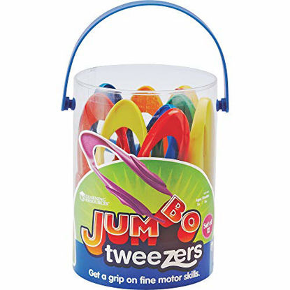 Picture of Learning Resources Jumbo Tweezers, Sorting & Counting, Toddler Fine Motor Skill Development, Set Of 12