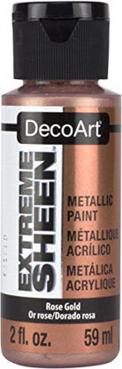 Picture of DecoArt 2 Ounce, Rose Gold Extreme Sheen Paint, 2 oz, 2 Fl Oz