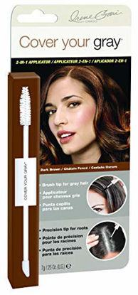 Picture of Cover Your Gray 2-in-1 Mascara Wand & Sponge Tip Applicator - Dark Brown