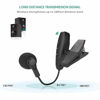 Picture of Wireless Instrument Microphone,UHF Clip Condenser Mic,for Horns,Trumpets,Clarinets, Saxophones, Cello, Computer, Phone, Speakers, Voice Amplifier 131ft Range, 1/81/4'' Port