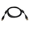 Picture of Tripp Lite USB 2.0 Hi-Speed A/B Cable with Ferrite Chokes (M/M) 6-ft. (U023-006), Black
