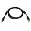 Picture of Tripp Lite USB 2.0 Hi-Speed A/B Cable with Ferrite Chokes (M/M) 6-ft. (U023-006), Black