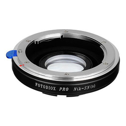 Picture of Fotodiox Lens Mount Adapter - Nikon Lens to Sony Alpha (aka Minolta AF A-type, Maxxum or Dynax) Camera, fits Sony A100, A200, A230, A290, A300, A330, A350, A380, A390, A450, A500, A550, A560, A580, A700, A850, A900, SLT-A35, A33, A37, A55, A57, A65, 