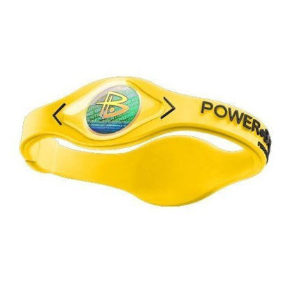 Picture of Power Balance Silicone Wristband Yellow with Black - LARGE