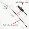 Picture of Toasis Foldable Triangular Hoop Brail Net Aluminum Telescoping Pole Handle Fishing Landing Net Nylon Mesh