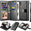 Picture of Njjex Wallet Case for iPhone XR, for iPhone XR Case, PU Leather [9 Card Slots] ID Credit Holder Folio Flip Cover [Detachable][Kickstand] Magnetic Phone Case & Lanyard for iPhone XR 6.1" 2018 [Black]