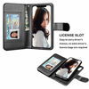 Picture of Njjex Wallet Case for iPhone XR, for iPhone XR Case, PU Leather [9 Card Slots] ID Credit Holder Folio Flip Cover [Detachable][Kickstand] Magnetic Phone Case & Lanyard for iPhone XR 6.1" 2018 [Black]