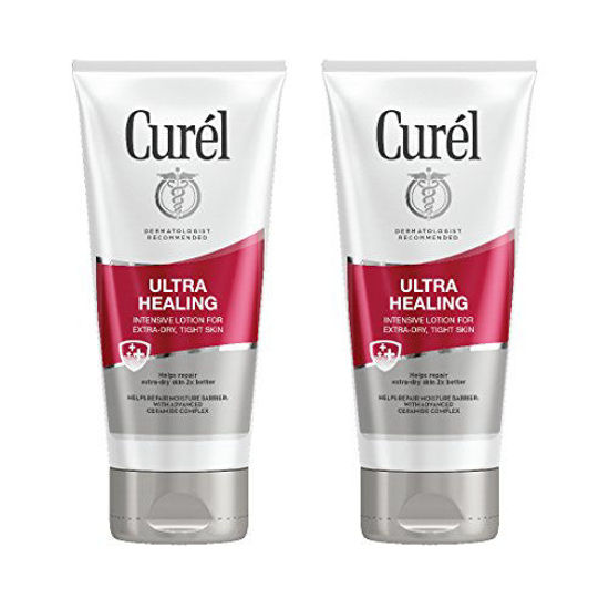 Picture of Curél Ultra Healing Body Lotion, Moisturizer for Extra Dry Skin, Body and Hand Lotion with Advanced Ceramide Complex and Hydrating Agents, 6 Ounce (Pack of 2)