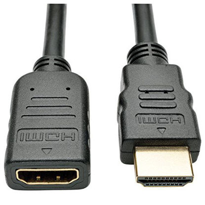 Picture of Tripp Lite High-Speed HDMI Extension Cable with Ethernet & Digital Video with Audio, Ultra HD 4K x 2K (M/F), 6 ft. (P569-006-MF),Multicolor