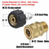 Picture of Tool Daily Pressure Washer Adapter Set, Quick Connect Kit, Metric M22 15mm Female Swivel to M22 Male Fitting, 5000 PSI