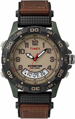 Picture of Timex Men's T45181 Expedition Resin Combo Brown/Green Nylon Strap Watch