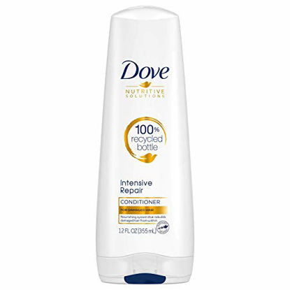 Picture of Dove Nutritive Solutions Strengthening Conditioner for Damaged Hair Intensive Repair Deep Conditioner Formula with Keratin Actives 12 oz