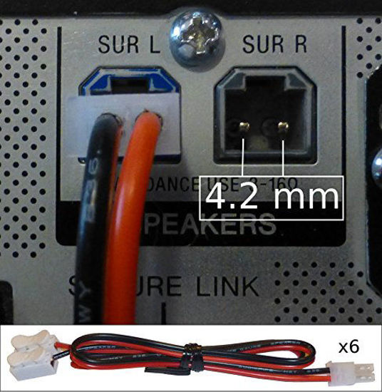 GetUSCart 6 Home Theater Speaker Cables for Sony Samsung Etc / 4.2mm