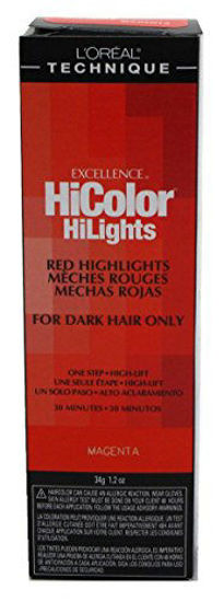 Picture of Loreal Excellence Hicolor Hilights Magenta 1.2 Ounce (35ml) (3 Pack)