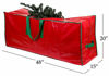 Picture of Christmas Tree Storage Bag - Stores a 7.5 Foot Artificial Xmas Holiday Tree. Durable Waterproof Material to Protect Against Dust, Insects, and Moisture. Zippered Bag with Carry Handles. (Red)