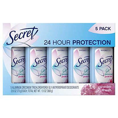 Picture of Secret Invisible Solid Deodorant, Powder Fresh (2.6 oz, 5 pk.)